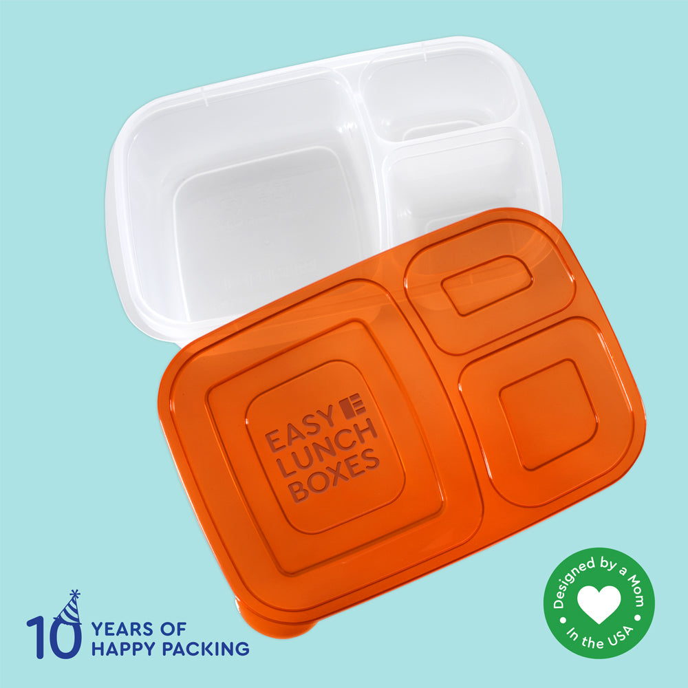 3-Compartment Food Containers - Classic | EasyLunchboxes
