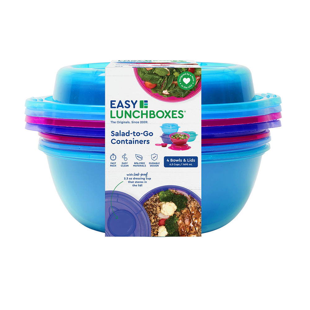 Leak Proof Salad Container, Dark Blue